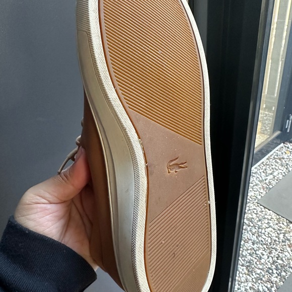 Lacoste L12.12 unlined leather tan sneaker -38 - Picture 11 of 13